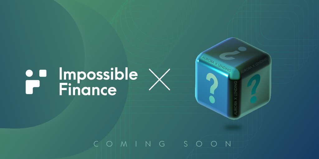 👀 Announcing IDO#12: ❓❓❓

🔥 Those that retweet and correctly tag the project, by commenting on this Tweet, will enter into a lucky draw for a mystery reward

🌚 Hint: Aurora x Lending project (extra hint: Defi x Innovative Tokenomics)

#impossiblefinance #IDO12
#IF #IDIA