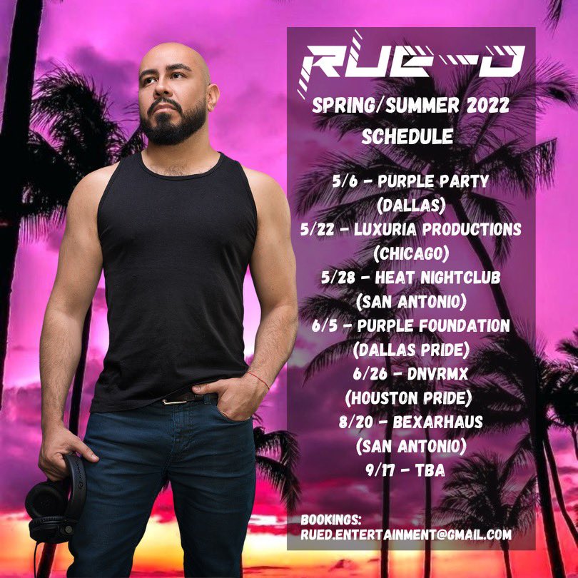 I am humbled for every opportunity that has and will come my way. I am excited to share with you my up coming dates for the next few months. I 
💜 Rue-D 🪘