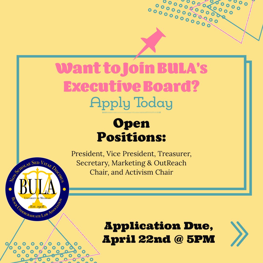 bulaumich's tweet photo. apply today! application in bio https://t.co/5uZtR29vUY