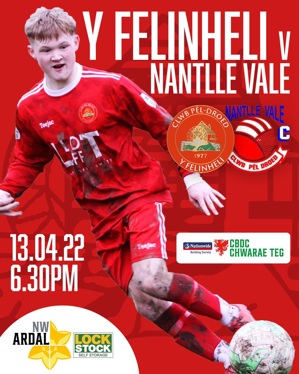 cpdyfelinheli's tweet photo. Gêm ddarbi yn erbyn Nantlle Vale nos fory, yn Seilo!

🆚 @NantlleValeFC 
🏆 @ArdalNorthern (NW)
📍 Cae Seilo, Y Felinheli
🗓 13.04.22
⏱ 18:30

Dewch i gefnogi’r hogia! https://t.co/T4TiBkj9Wr