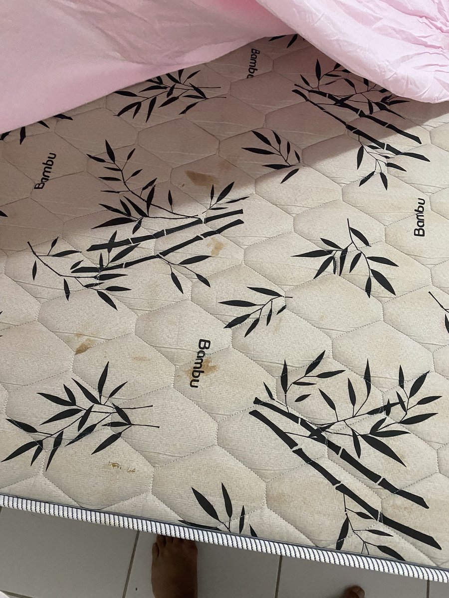 Wingifer's tweet photo. @bookingcom Speechless and appalled that such an atrocity was allowed, these are #covid times #Unbelievable #unsanitary Rented a property with stained mattresses, just #unhygienic and #gross. @bookingcom refused to refund my money, still allowing others to rent. https://t.co/PTRJOi91pu