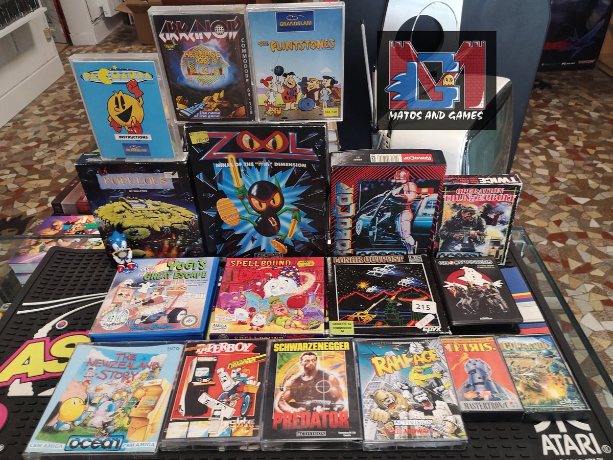MatosandGames's tweet photo. Des vitamines pour vos ordinosaures π
#retrogaming #commodore64 #amstradcpc #atariSt #amiga #robocop #arkanoid #ghostbusters #predator #commando #tetris #thenewzealandstory #zool #pacmania #populous #rampage #spellbounddizzy #matosandgames https://t.co/SRNxtH2cw4