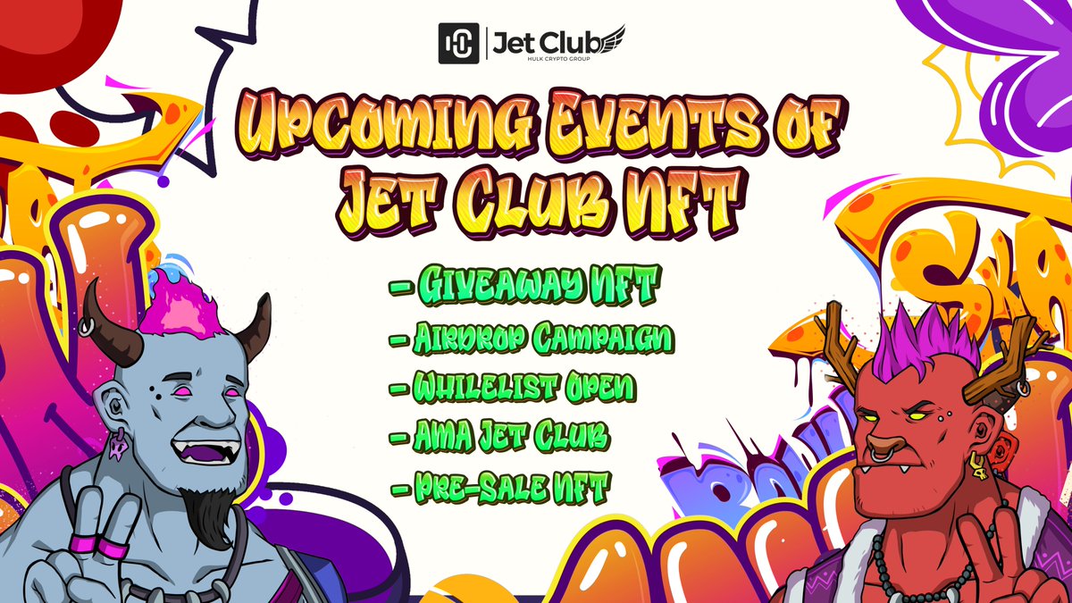 JetClub_NFT's tweet photo. 🔥 We are delighted to announce upcoming events of Jet Club NFT that we are all looking forward, with the following notable events be introduced soon:

- Giveaway NFT
- Airdrop Campaign
- Whitelist Open
- AMA Jet Club
- Pre-sale NFT

Stay tuned for more our news and updates! 🥊 https://t.co/TEncQRP4tF