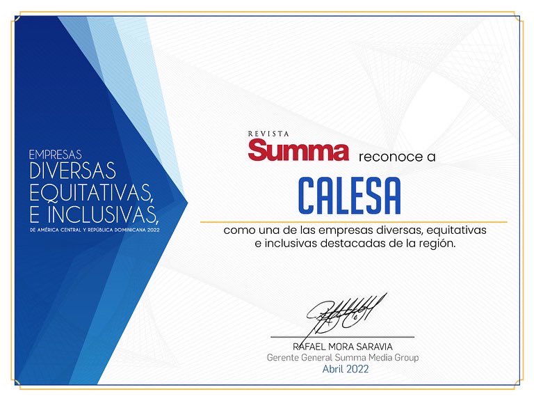 Grupo Calesa (@grupocalesa) on Twitter photo ¡Gracias, <a href="/RevistaSumma/">Revista Summa</a>! Trabajamos con esmero para garantizar la inclusión, la diversidad y equidad en nuestra organización. ¡Gracias, <a href="/RevistaSumma/">Revista Summa</a>! Trabajamos con esmero para garantizar la inclusión, la diversidad y equidad en nuestra organización.