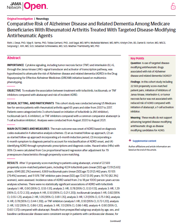 Rishidesai11's tweet photo. ** New paper **

First results of our DREAM study are out @JAMANetworkOpen. We believe that this is an important step forward in principled use of routinely collected healthcare data in drug repurposing research. Read on if this is of interest /1

https://t.co/814Qt6OX6y https://t.co/PeDbroRNLE