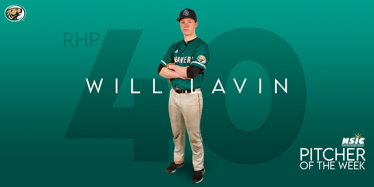 BSUBeaversBase's tweet photo. #NSICBase PITCHER OF THE WEEK

RHP Will Lavin
Win
7.0 IP
9 K (Career-High)

#BeaverTerritory https://t.co/rfi7BJDiB3