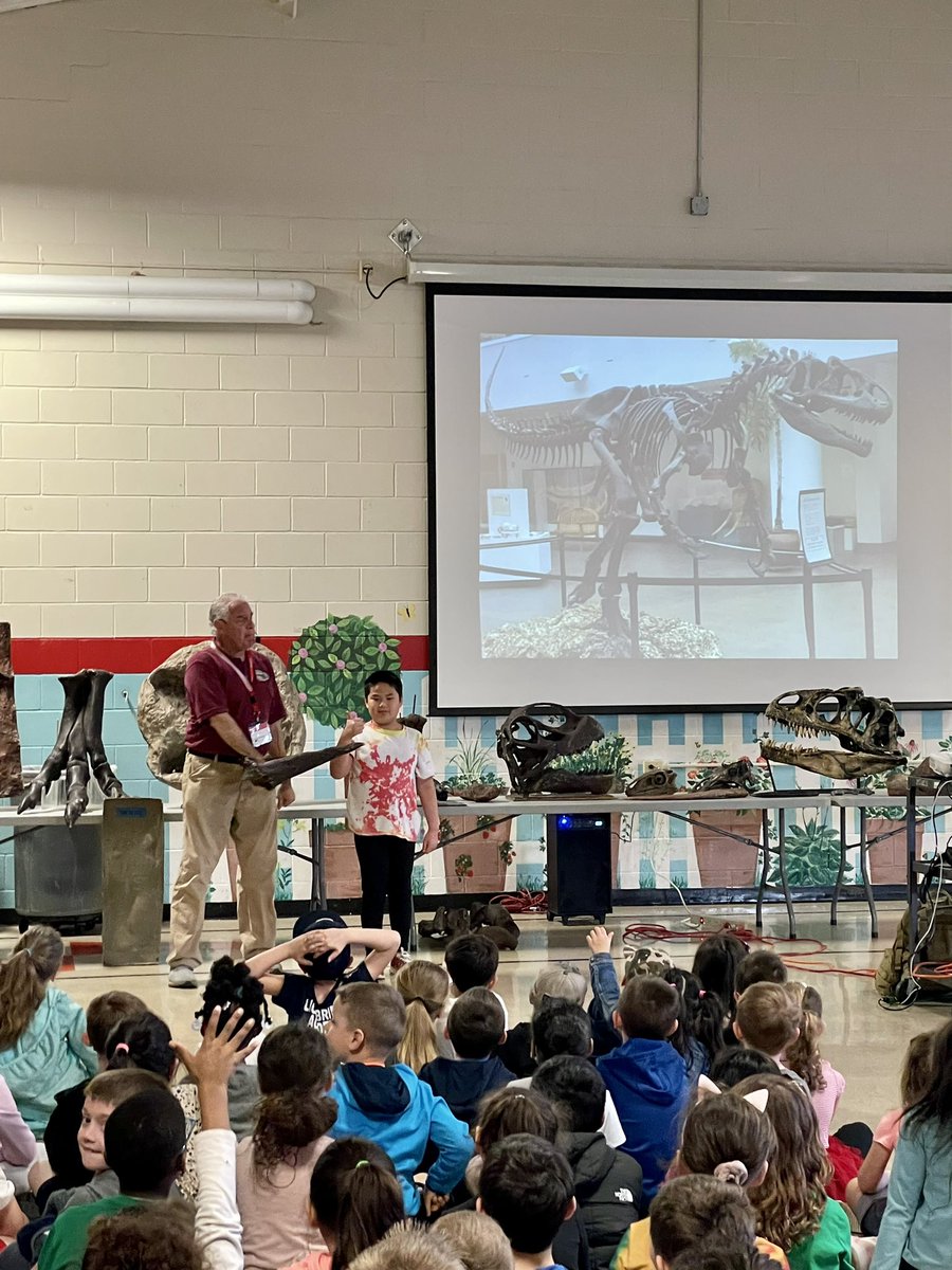 MsMcNaught_'s tweet photo. Hooray! Today was Dino Day! Big thank you to @BarleySheafPTO for this fun assembly! https://t.co/jqj3DSh0iw