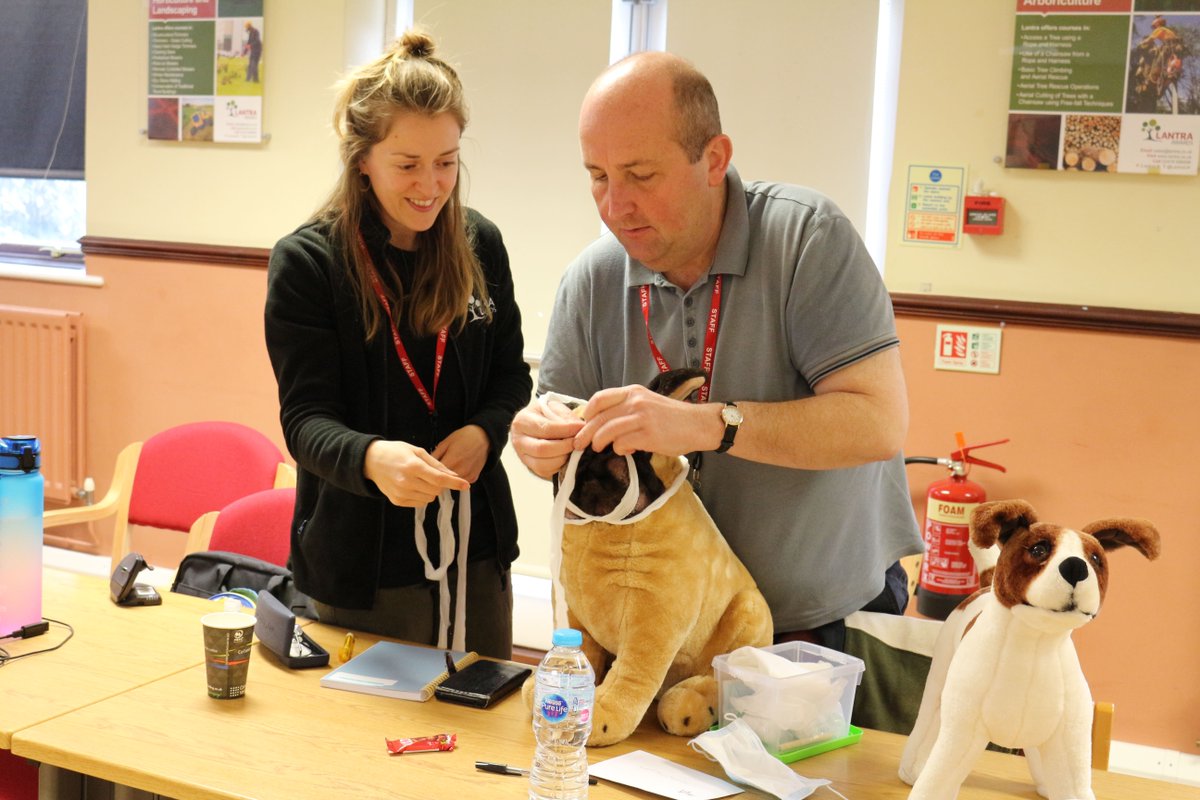 LantraUK's tweet photo. The Lantra team enjoyed taking part in our brand new Canine First Aid course today! 🐶 What a useful &amp; important course for you and the canines in your life 👏

For more information, click here 👇
https://t.co/9lz3JZTQ4C https://t.co/Yzf38a3wCi