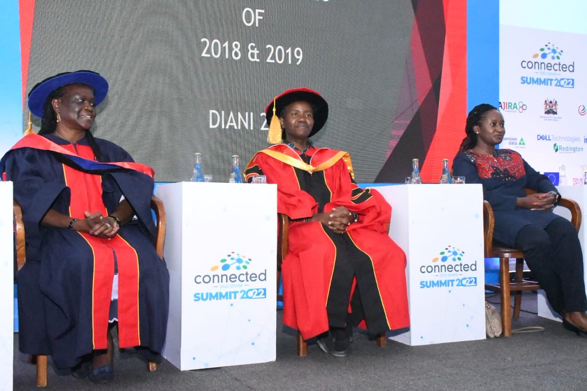 EstherKoimett's tweet photo. Joined CS @mucheru this morning @ the graduation of the classes of 2018 & 2019 of the @Kenyafilmschool on the sidelines of the #connectedKE - this is a talent school that is doing an amazing job in skilling young talented Kenyans for the film industry @TheKibaara https://t.co/NnqzWdStoP