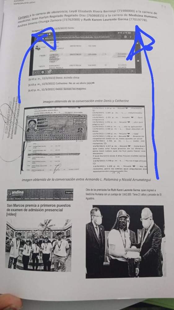 ¡CAE MAFIA QUE TRAFICABA CON LOS EXÁMENES DE ADMISIÓN A SAN MARCOS Y OTRAS UNIVERSIDADES! 

La primer puesto del examen anterior a San Marcos está implicada, según fiscalía. Abro hilo con los detalles 🧵