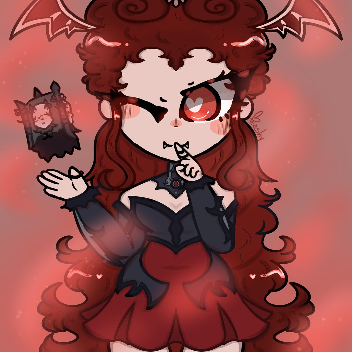 iampeashy's tweet photo. "Her deals come with a high price, but the payment for breaking her contract will always be higher."

Lilith my beloved 🙏💕🧛‍♀️🦇
#paladinsart #paladinsfanart #lilith https://t.co/c7C2Mac2WT