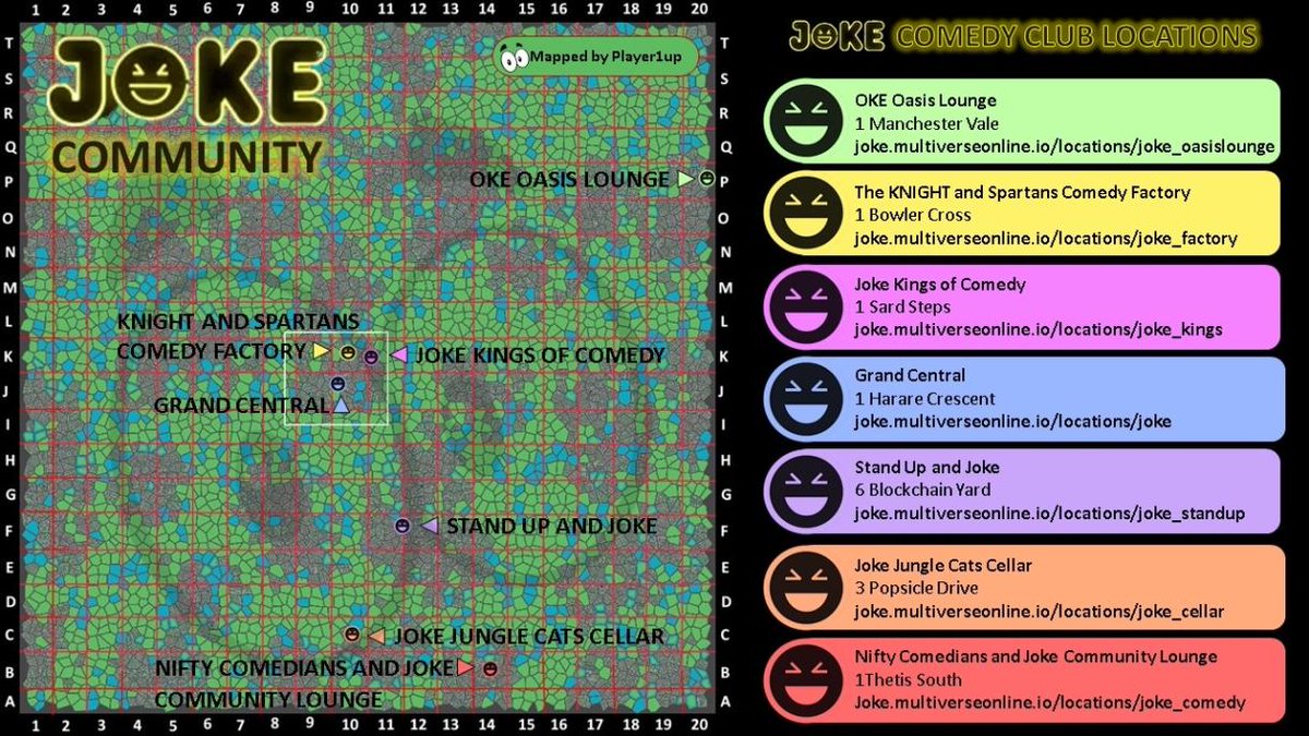 JokeCommunity's tweet photo. 8 clubs and counting! - Here's an image of some of them so you can have a look. 

Exciting to see the community growing week on week, can't wait for what is coming in the next 30 days! :O 

#comedy #comedyclub #standupcomedy #vr #virtualreality #metaversecomedy #crypto #nft https://t.co/LUQNQDR3Dl