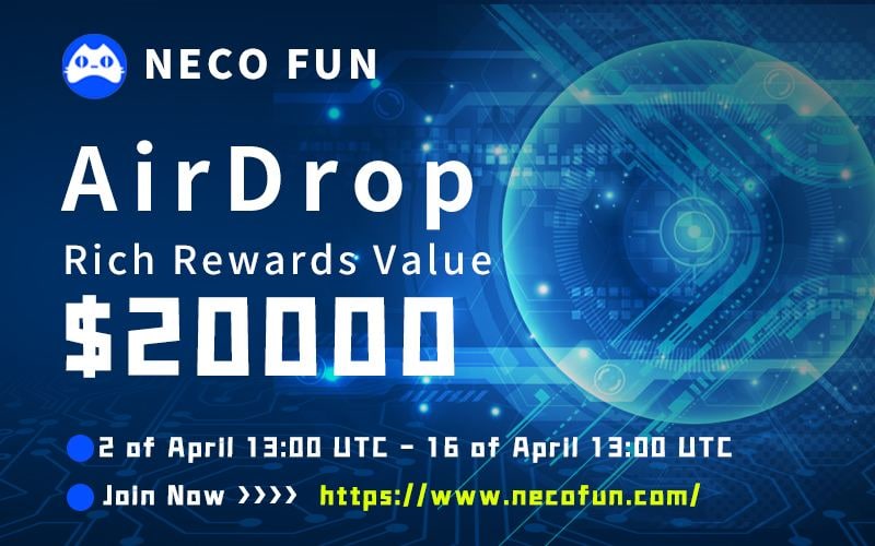 Airdrop_Exp's tweet photo. 🔰 @fun_neco Airdrop is Live!
💰 Reward: $20000
👥 Referral: 2% From deposit
🧶 Rate: ⭐️⭐️⭐️⭐️⭐️
🗓 Distribution Date: 16 April, 2022, 13:00 UTC

📡 Fill the Airdrop Form: https://t.co/J91pmdrKX2

#Airdrop #NFTs #shiba #XRP #BTC #BSC #BNB #SHINJA #Airdrops #Airdrop_Exp https://t.co/x0LqIGj4aZ