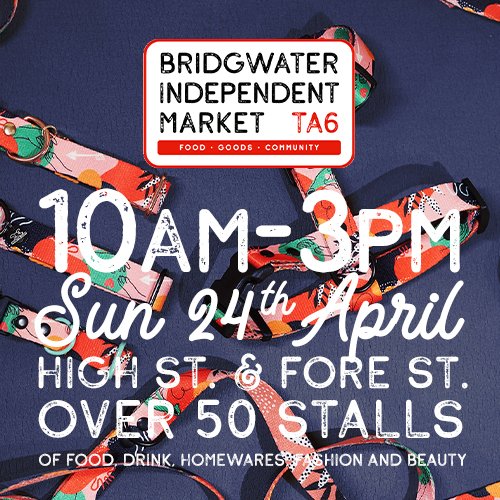 **LOCAL TRADERS WANTED**

We have sold over 45 spaces for the new Bridgwater Independent Market but we still have some more space available for quality local businesses.

This popular market received over 4000 visitors at its launch in March. 

Please DM for more info.