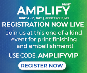 dps_magazine's tweet photo. Interested in the latest in #print #finishing and #embellishment? @AmplifyMyPrint showcases the brands, products, and processes raising the standard for #foil &amp; #coatings, #diecutting, #folding &amp; #gluing, #binding, #direct #mail, and more. Register today! https://t.co/31j4RMo7J6 https://t.co/B5JhUc24ei
