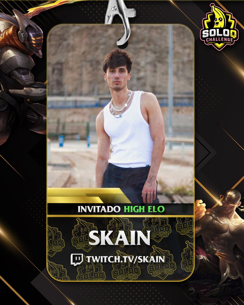 SoloQChallenge's tweet photo. Basa su stream en robar contenido, intenta meter palabras sueltas en inglés en su stream y ha llegado un punto en el que está perdiendo el habla, y el Barça no lo quiso por quedar 0-14 en un showmatch por los loles. Pero aquí sí te queremos, bienvenido Skain https://t.co/65bnfCM1gS