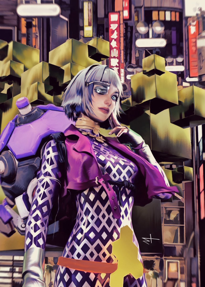 Heka
 Coming from the Purple dimension (of which very little is known) she is an alien-hunter. 

For reasons still unknown she is convinced that aliens only bring chaos and destruction and that the knowledge related to Quantum Physics is dangerous for humans…