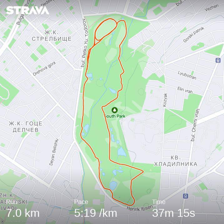 M_Elenkov's tweet photo. Evening run #7kmrun https://t.co/Jbte29BG6h