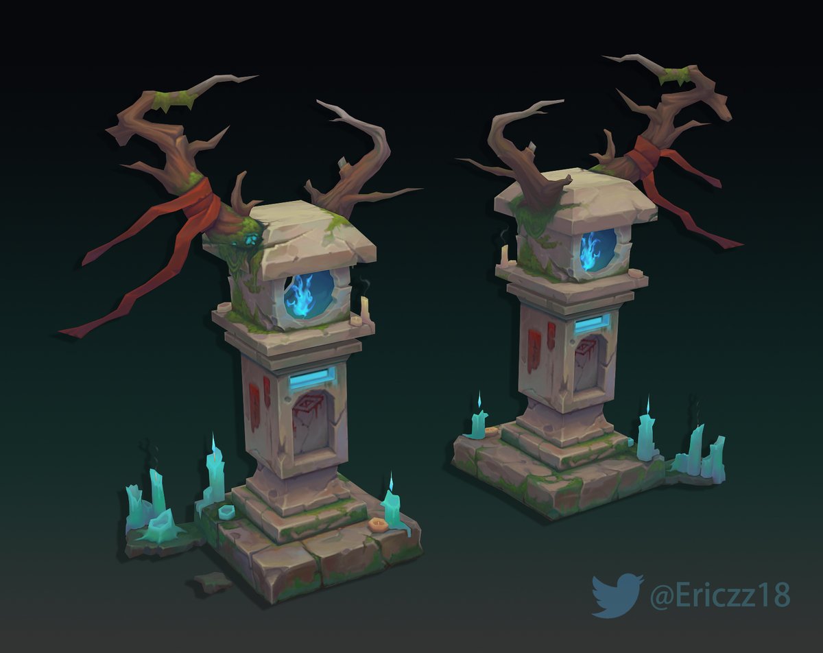 Ericzz18's tweet photo. It's #portfolioday again?  😁I am a freelance 3D artist and I love hand painting things. Here are some of my previous works,  Hopefully, I can do more in the future. https://t.co/DZoQso8GYQ