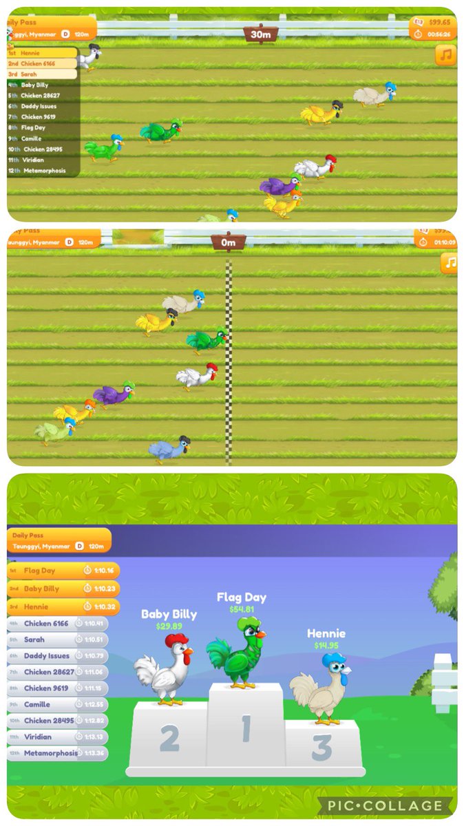 HollydayCoop's tweet photo. Woke up this morning with more eth than I expected and saw Flag Day got his biggest payout yet. Furious finish got him there as he was 8th with 30m to go
#WeRaceTheChickens
#fdlrc https://t.co/cpRCATnLZY