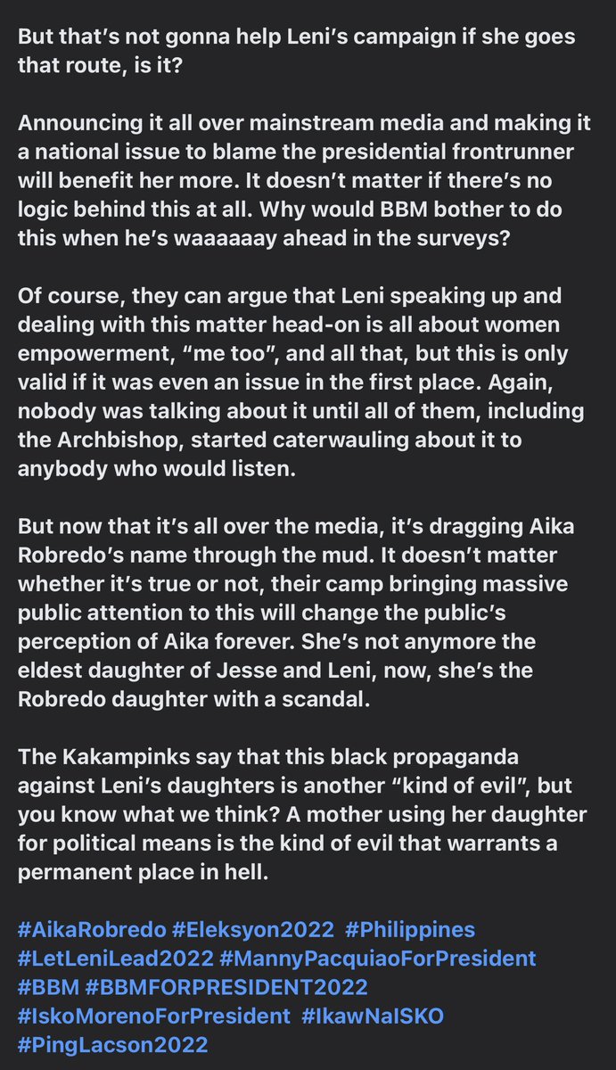 DaddysGirlPH's tweet photo. Shame on you, @lenirobredo for making your eldest daughter @aikarobredo take the fall. 

Greed and ambition, at the expense of your own child. 🙄

CTTO : #PoliticalTambay https://t.co/tXmW3MV3ZX