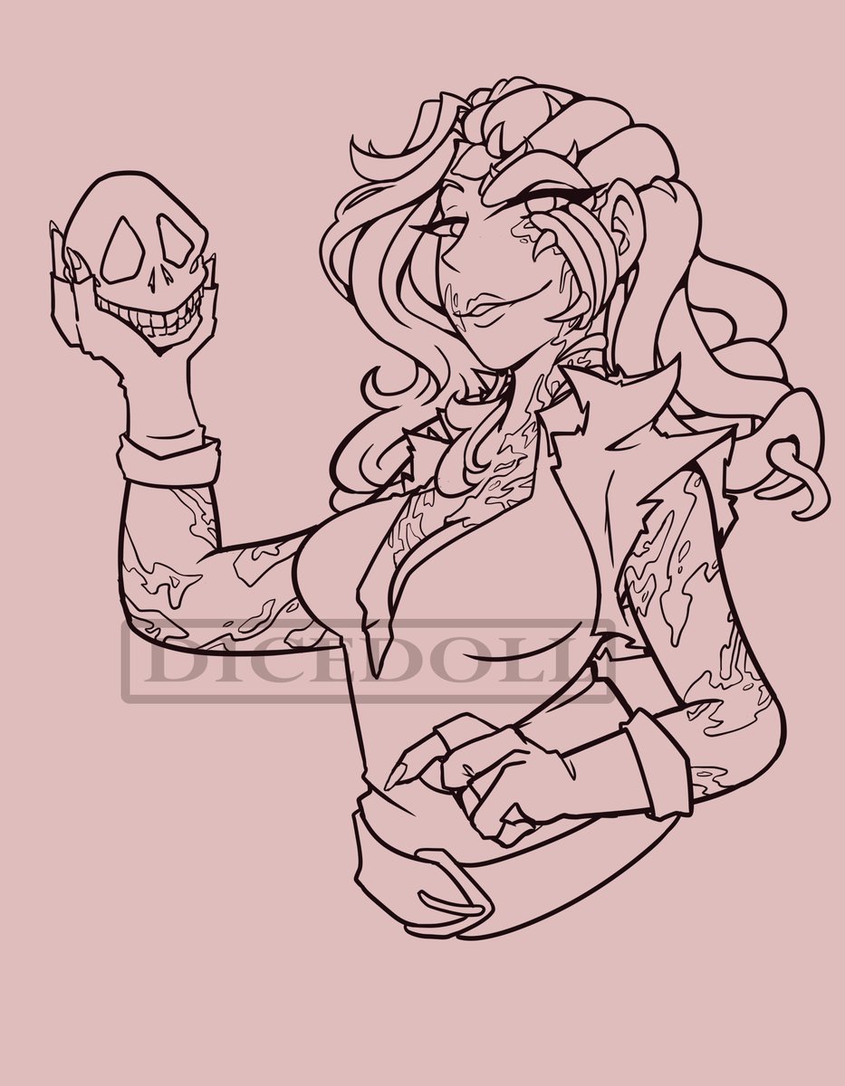 Dic3Doll's tweet photo. The lovely Aluhai going to get ready to cast a spell~ Watch out! Or she'll get into your mind. :3
#commissionart #wip #wipwednesday #ilithid #tentacles #socerer #dnd #dndoc #dndcommission https://t.co/VJmiD6kYa9