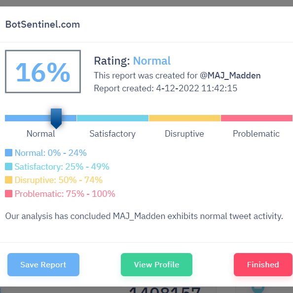 MAJ_Madden's tweet photo. Great News!
. . Apparently, I am NOT a BOT, YAY!
. . .They even called me 'normal'....
. . . . Wow! Thanks! I don't think I've ever been called that!!
#MiM #YayImNotABot #NotABot #Bot #RUABot? #MInecraft #MineBot #SupportSmallStreamers https://t.co/0uEP5BQBJm