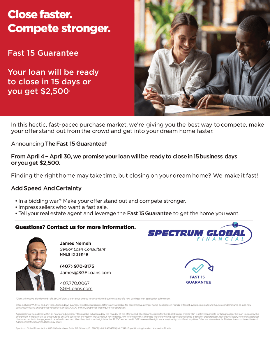 SGFLoans's tweet photo. ATTENTION: Agents and Home Buyers‼️ 👀
#closefast #realestate #homebuying
#brokersarebetter #homeloans https://t.co/V3PoOq3fMj