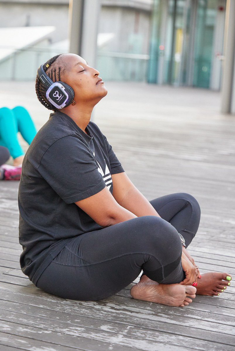 CTICC_Official's tweet photo. #SecretSunrise hosted a silent guided dance and meditation session on our Mountain View Terrace this morning. The session included a variety of mindful practices, including meditation, breathwork, movement and dance while overlooking the Cape Town skyline. #CTICC @WTM_Africa https://t.co/1JPcNGJf0N