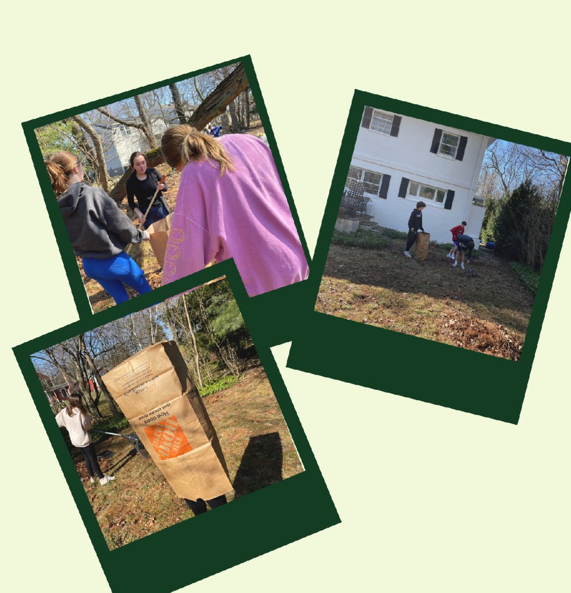 YGB volunteered with At Home in Darien raking leaves for a local Darien resident. They raked and bagged over 9 bags of leaves!!