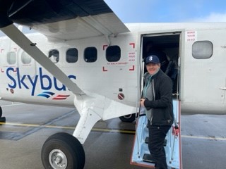 IOSTravel's tweet photo. We are delighted to welcome @clarebalding on board #Skybus this morning.
Clare is booked in for a busy couple of days taking part the #WalkScilly event! https://t.co/mix5SNOJIa