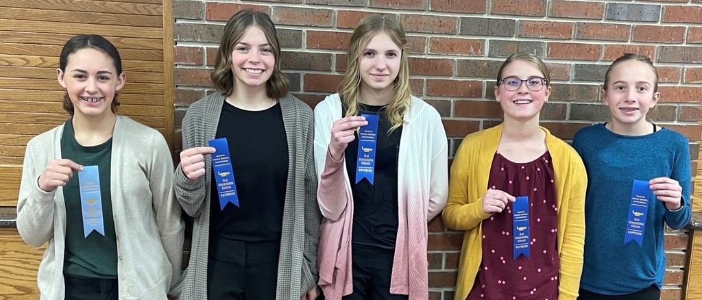 Congratulations to the JH Oral Interp. Team at their meets in Milbank, Watertown and Florence!