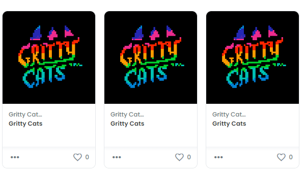 What an incredible feeling. we've done the thing. <a href="/GrittyCats/">Gritty Cats | MINTING NOW</a> 
✅gas at .006. devs are incredible. 
✅carefully curated collection with our custom #NFT tool 
✅ building for the #nftcommunity.

😻