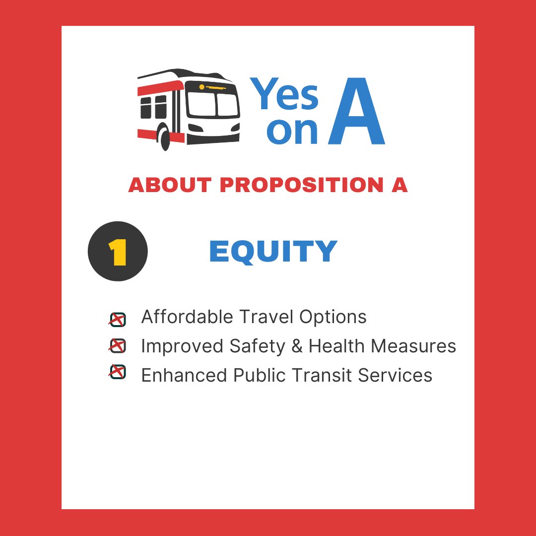 yestomuni's tweet image. Proposition A prides itself on making public transit work for everyone by adopting equitable approaches and practices. 1/2

#YesonA #SupportPublicTransit #YestoMuni