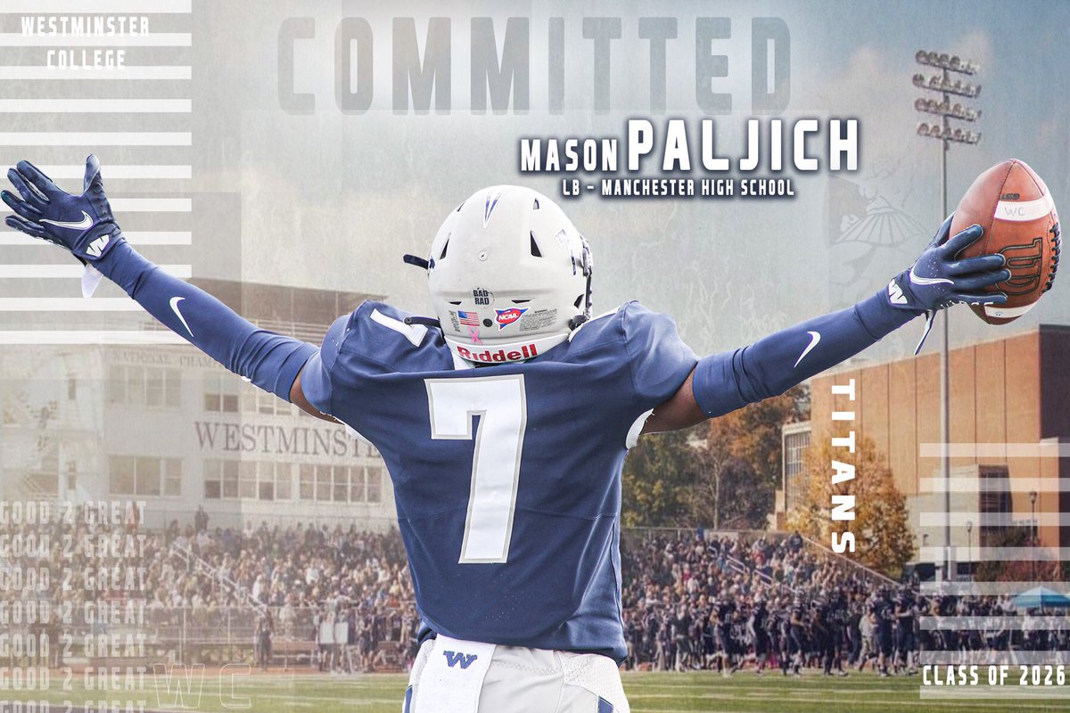 mpaljich's tweet photo. Excited to announce my commitment to Westminster College⚪️🔵 #Gotitans @CoachFuhrmWC @_CoachHeck @coachbenzel @WCtitansFB https://t.co/IvtM9PCxac