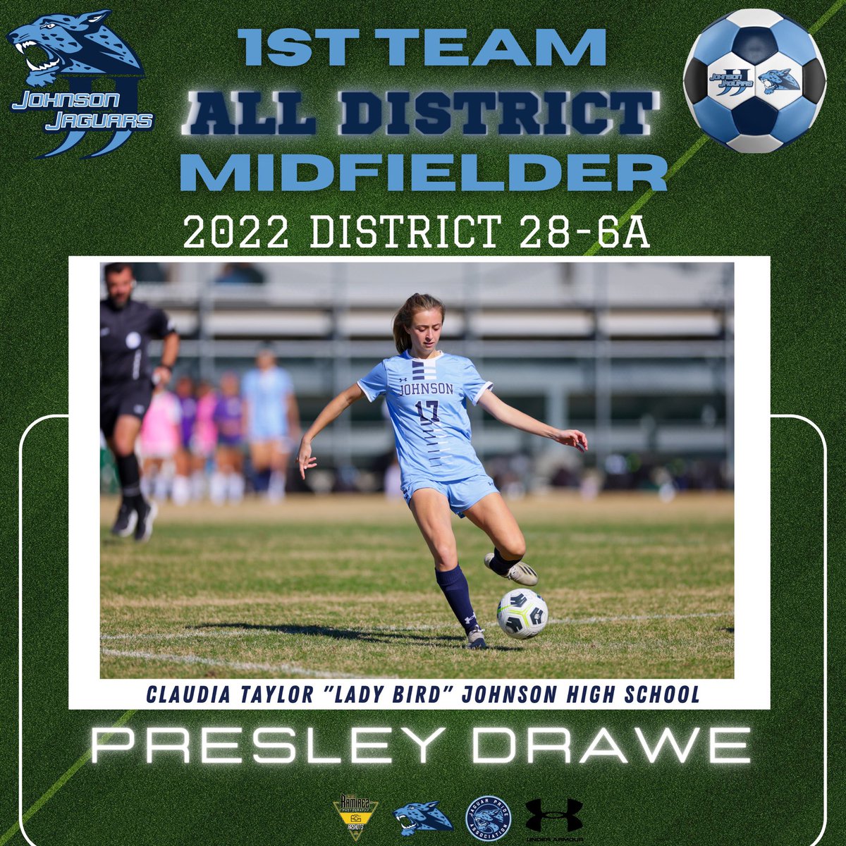 JHSvsoccer's tweet photo. So Proud of our Jags!!! Here comes the All District Blast!!! These girls and the rest of the team gave it their all in every game. Great Job Ladies!!! @PresleyDrawe @campalacios10 @Kam05S @mabrywilliams11 @JPApride @NeisdAthletics @CoachTPMiller https://t.co/iAJf7oyVUI