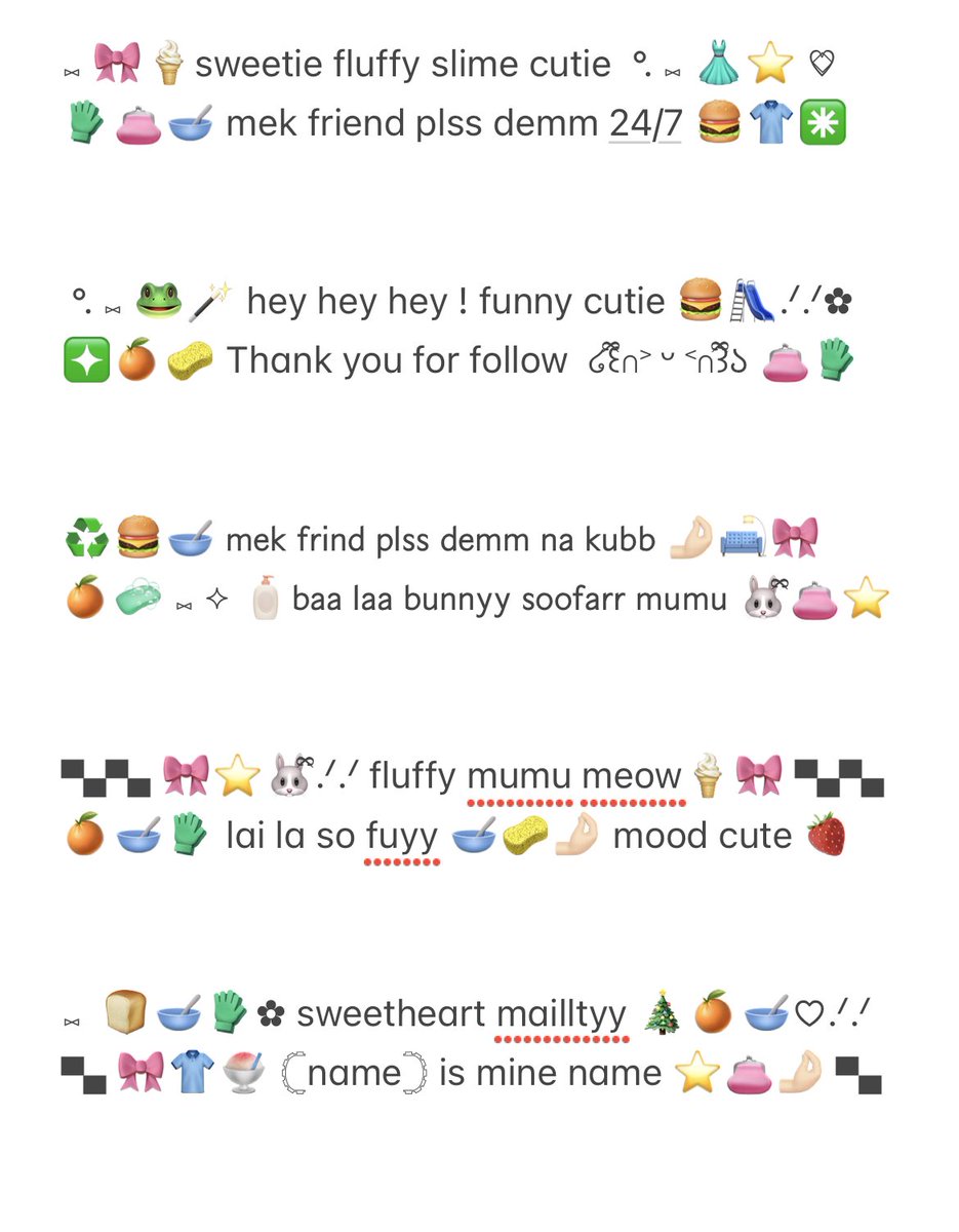 babyyfairyymamo's tweet photo. pls rt ⑅ 🐸🪄🤌🏻
อ่านโหน่ยย ! 
⑅ นำไป แจก / แถม / ขาย / ลงกลุ่ม ได้นะคะ แต่ต้องให้  cr: m.morrjor (ห้ามลบ) !! 
รบกวนอ่านในเมนชั่นเพิ่มเติมน้าคะใครไม่อ่านขออนุญาตไม่ทำมาแจกแบบนี้อีกนะคะ ! 🎀⭐️ #แจกไบโอ #แจกไบโอน่ารัก #แจกอิโมติคอน #แจกอิโมจิน่ารัก #แจกอิโมจิ https://t.co/95bNRE0M54