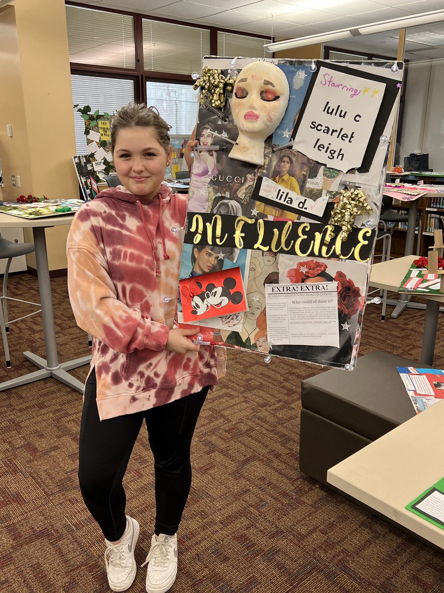 Hoff_PHMS's tweet photo. PHMS seventh graders showcase their creative talents with a self-selected novel collage!! @reading_mrsk @phmsjaguars https://t.co/9TT4uMEvfi