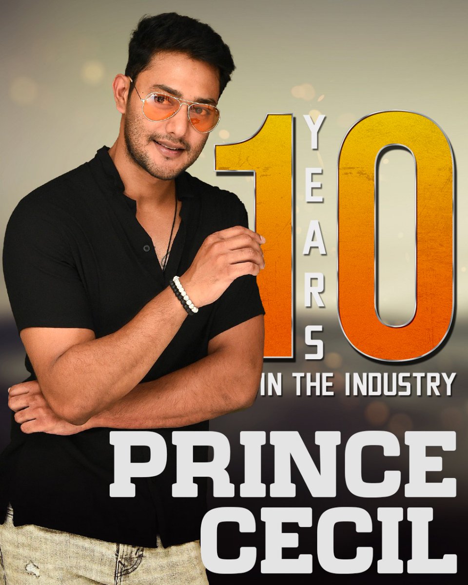 Congratulations To HANDSOME HUNK @prince_cecil For Completing 10 Years Of Successful Journey In Telugu Film Industry ✅ His Dedication Nd HardWork Throughout The Movie To Movie Is Really Awesome ❤️ #10YearsForPrinceCecilInTFI @PrinceCecilfans