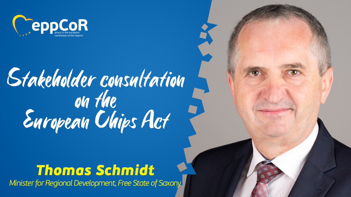 EPP_CoR's tweet photo. 📲 We are facing a shortage of semi-conductors from third countries so we must think and act in a European way. We must ensure the EU's security of supply, resilience and technological leadership in semi-conductor technologies and applications. #ThomasSchmidt https://t.co/wAQKsLOUcM