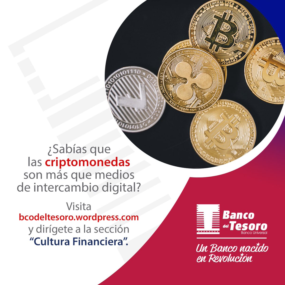 bcodeltesoro's tweet photo. ¿Sabías que las #criptomonedas son más que medios de intercambio digital? 

Para más información visita: https://t.co/NYoc41FPy6 y dirígete a la sección “Cultura Financiera”.

#BlogBT #Finanzas https://t.co/WPu53qEj5U