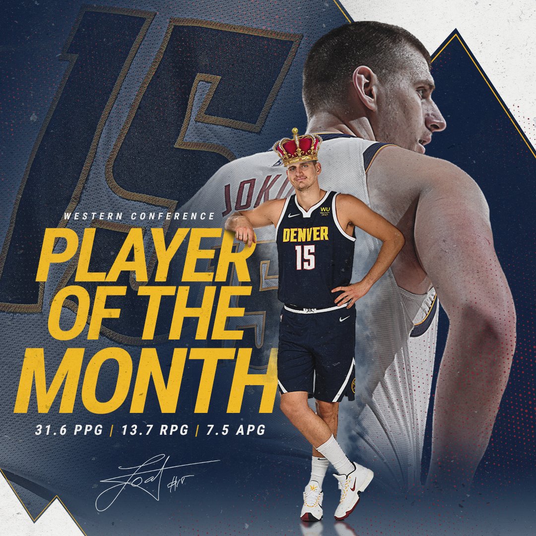 In case you didn't already know... He's the best on the planet.

Your Western Conference Player of the Month... AGAIN.