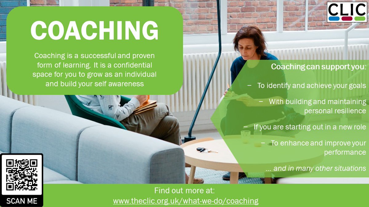 📢 RECRUITS WANTED 📢

COACHING is a successful and proven form of learning, providing space for you to grow as an individual 🌱

We are currently looking for recruits to support our developing coaches - slots available immediately!

Please contact info@theclic.org.uk to book ✔️