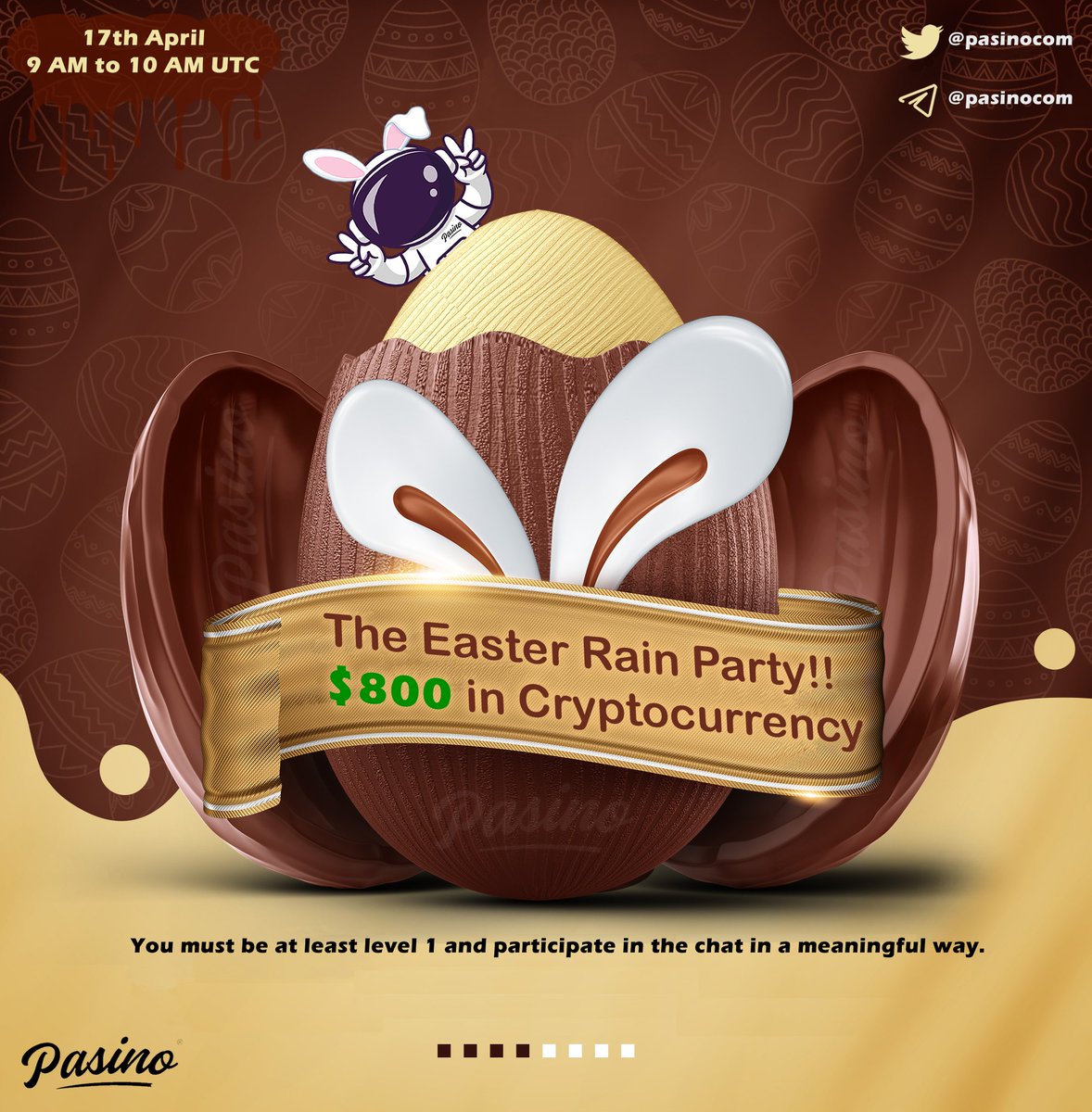 PasinoCom's tweet photo. Join your friends at https://t.co/YXrRw5ppZV for an $800 Easter rain party! 🌦️ https://t.co/fXtAZg8jMZ