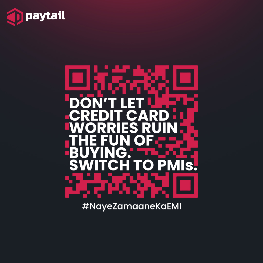 PaytailIndia's tweet photo. Who said no card means no EMI? Change the way you pay with PMI.
#NayeZamaaneKaEMI 
#Paytail https://t.co/bUX0zwezvP