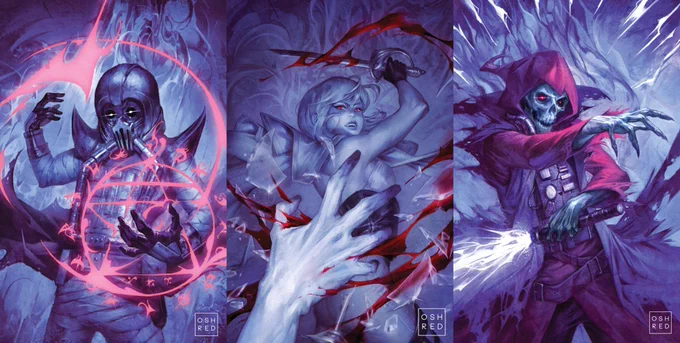 Hi #PortfolioDay ❤️
I'm Red, an illustrator who's done work for variant comic covers, albums, books, and other things. I work mostly with indie creators and would love to connect with more. 