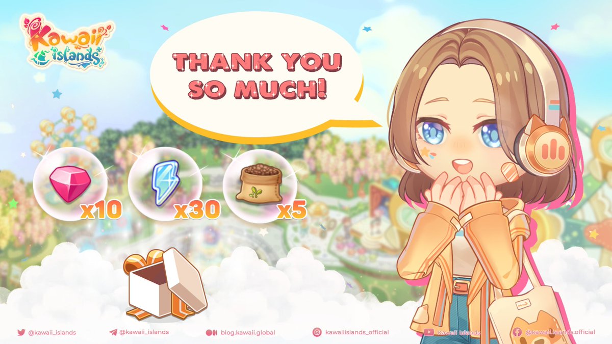 kawaii_islands's tweet photo. 💡Let's Rate Us event gift💡

Happy to receive many reviews and suggestions from Kawaiians🥰

🎁In reply for your support, we decided to give the whole server this gift!

Have a nice day! 🍀

#Metaverse $KWT $MILKY #Mobilegame https://t.co/aszov1tgYh