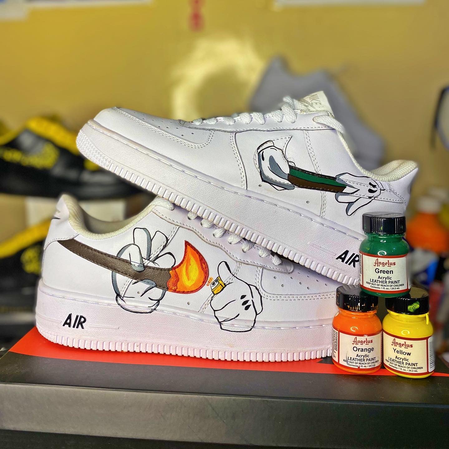 Blunt Custom Air Force 1 Weed Custom Nike Af1 Shoes