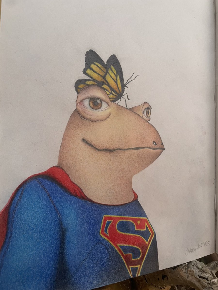 Chibrax_TG's tweet photo. My fan art for @TheStonedFrogs Hope you all like it ! #superstonedfrogman #SolanaNFTs https://t.co/pbAZE6Fp4v