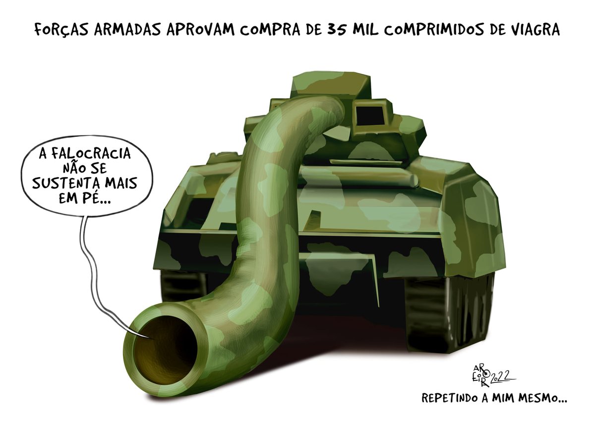 HumorPoliticobr's tweet photo. #35mil #Brasil #Charge #comprimidos #falocracia #ForçasArmadas #naosesustentamaiempe #Viagra

https://t.co/5Quf4pUcO0 https://t.co/z2G8ah24iu